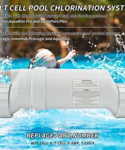 Salt Water Pool Chlorinator System, Salt Cell for Pool, Compatible with Hayward Turbo Cell T-9, 25000 Gallon for In-Ground Swimming Pools - 2