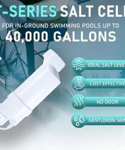 Salt Water Pool chlorinator System Fit for Hayward Turbo Cell T-15 Cell T 15 W3T-CELL-15 BLT15H Replacement Salt Generator for Inground Pools 40000 Gallon 3 Year Warranty - 3