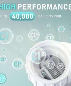 Salt Water Pool chlorinator System Fit for Hayward Turbo Cell T-15 Cell T 15 W3T-CELL-15 BLT15H Replacement Salt Generator for Inground Pools 40000 Gallon 3 Year Warranty - 4