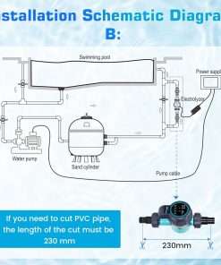 Smart Saltwater Pool Chlorinator System, Up to 21,100 Gallons Pool, Salt Chlorine Generator System Built-in Wi-Fi & App Remote Control, Salt Pool Chlorine Generator with Smart Digital Panel - 5