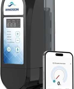 Smart Saltwater Pool Chlorinator System with Five Year Warranty-App Remote Control & Titanium Plate Self-Cleaning WiFi Salt Chlorine Generator for Pools up to 13,000 Gallons - 1