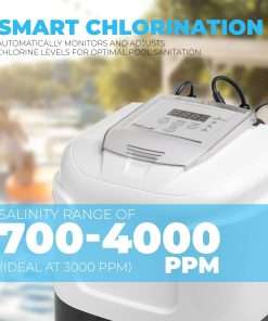 XtremepowerUS Above Ground Pool Saltwater System, Saltwater Chlorinator Built-in Timer for Above-Ground Swimming Pool up to 15,000 Gallons with E.C.O. - 3