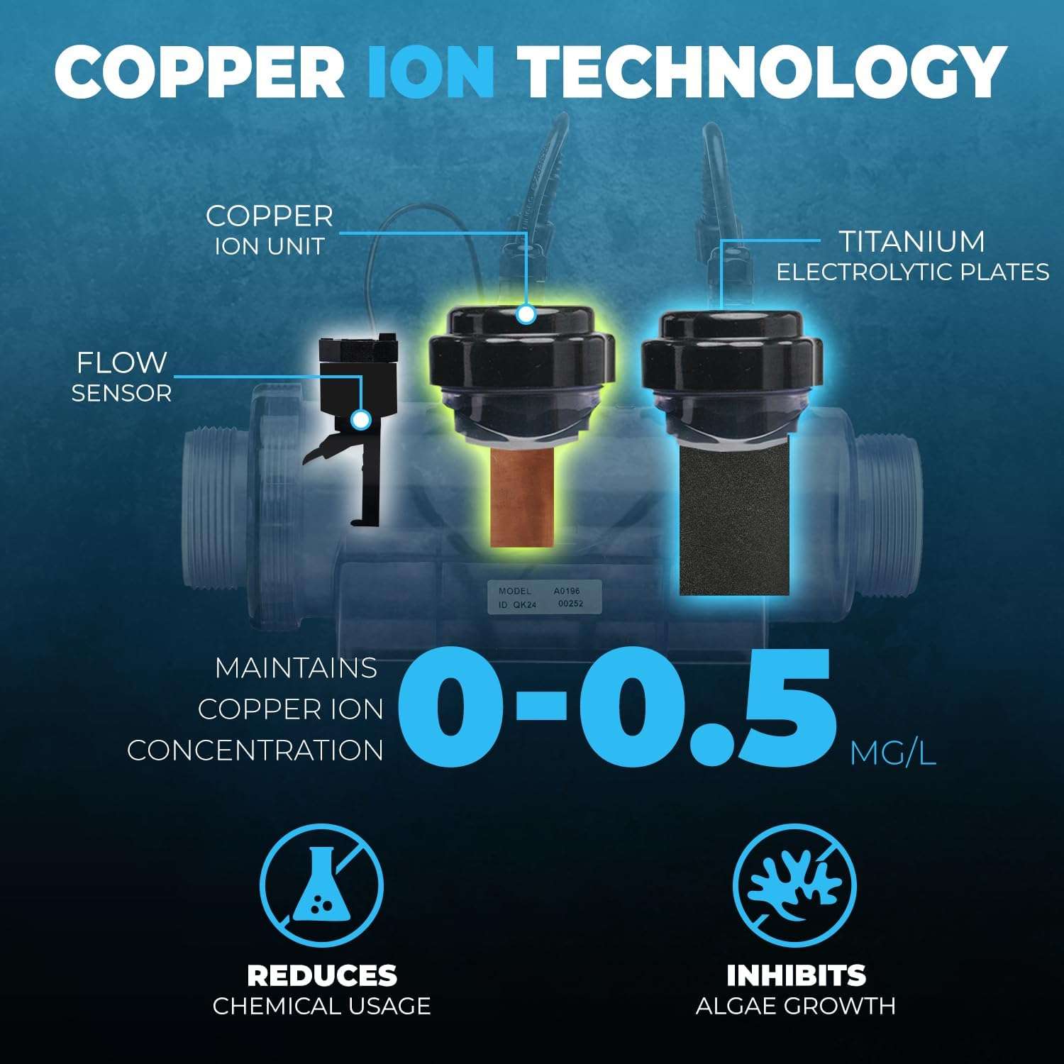 XtremepowerUS Above Ground Pool Saltwater System, Saltwater Chlorinator Built-in Timer for Above-Ground Swimming Pool up to 15,000 Gallons with E.C.O. - 4