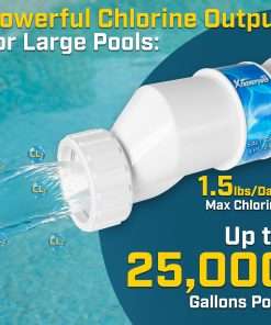 XtremepowerUS Universal Chlorination Cell Plate Salt Cell In-Ground Swimming Pool Up to 25,000 Gallons Build-in Temperature Sensor w-Cleaning Stand - 3