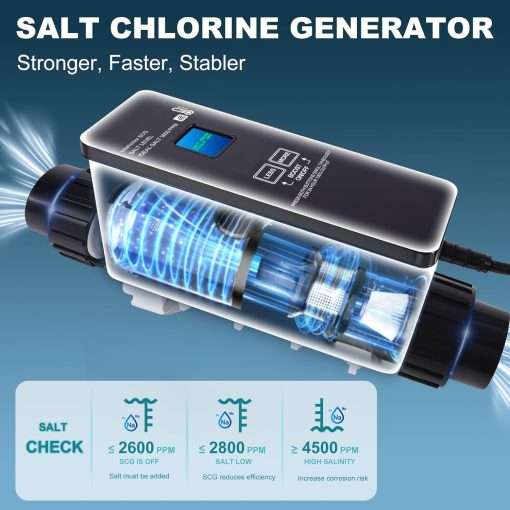IC40 Pool Salt Cell Replacement Fit for Pentair Intellichlor IC40 - 40K Gallon Saltwater Chlorinator System for Inground Pools - Pool Chlorine Generator - 3