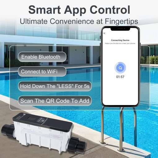 IC40 Pool Salt Cell Replacement Fit for Pentair Intellichlor IC40 - 40K Gallon Saltwater Chlorinator System for Inground Pools - Pool Chlorine Generator - 8