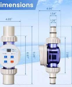 Salt Cell Chlorine Generator for Above-Ground Pools up to 11,887 Gallons, Upgraded Saltwater Chlorinator System with App Remote Control - 3