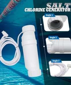 Salt Chlorine Generator Compatible with GLX-Cell-5 up to 20000 Gallons Pool Replace W3T-Cell-5, T-Cell 5 - 5
