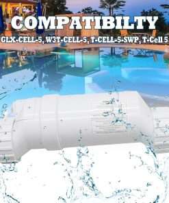 Salt Chlorine Generator Compatible with GLX-Cell-5 up to 20000 Gallons Pool Replace W3T-Cell-5, T-Cell 5 - 6