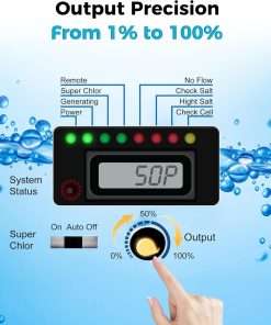 Saltwater Pool System-Salt Chlorine Generator for Inground Pools, Up to 40,000 Gallons,1 Year Warranty - 3