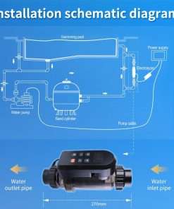 HOUSOUTION Salt Water Pool Chlorinator System, Salt Chlorine Generator with Smart App Control, Saltwater Pool System, Chlorinator for Inground Pool, Salt Cell for Pool - 3