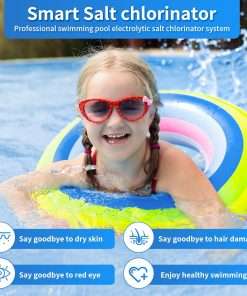 HOUSOUTION Salt Water Pool Chlorinator System, Salt Chlorine Generator with Smart App Control, Saltwater Pool System, Chlorinator for Inground Pool, Salt Cell for Pool - 6