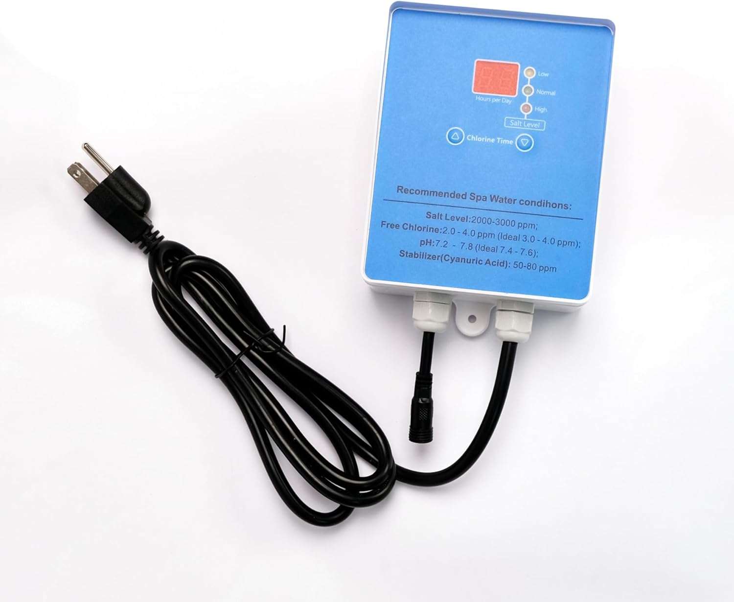 Hot Tub Salt System Conversion kit Drop-in Salt Chlorine Generator for Swim Spas and Hot Tubs - up to 2000 Gallons - 5