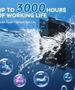 Salt Chlorine Generator, Briidea Chlorine Generator with USA Titanium Salt Cell, Designed for Hot Tubs & Swim Spas, Up to 2000 Gallons, Chemical-Free - 4