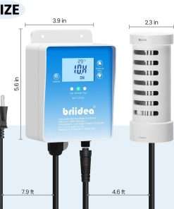 Salt Chlorine Generator, Briidea Chlorine Generator with USA Titanium Salt Cell, Designed for Hot Tubs & Swim Spas, Up to 2000 Gallons, Chemical-Free - 6