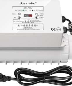 Salt Chlorine Generator, Westaho Pool Salt System for Inground Pools up to 40,000 Gallons, USA Titanium Cell, Built-in Power Supply, 1.4 lb CL Output - 1