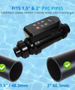 Salt Chlorine Generator for 40,000-Gallon Inground, Salt Cell for Pool, Self-Cleaning Chlorinator with Titanium Plates and APP Remote Control, Salt Water Pool Chlorinator System - 3