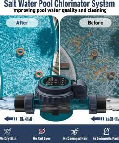 Smart Saltwater Chlorinator System for Above Ground Pool, Up to 15,800 Gallons Pool, Built-in Wi-Fi & App Remote Control, Chlorine Generators for Swimming Pools with Smart Digital Panel - 3