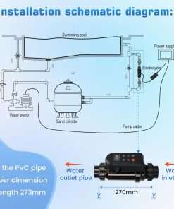 Smart Saltwater Pool chlorinator System, up to 25000 Gallons, Built-in Wi-Fi & App Remote Control, Salt Water Pool Chlorinator with Smart Digital Panel, Massive 25g-H Chlorine Output - 4