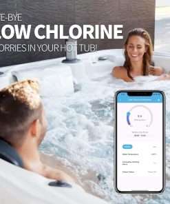 WiFi Salt Chlorine Generator, Briidea Chlorine Generator with USA Titanium Salt Cell, APP Monitoring & Real-Time Salt Alerts, for Swim Spas Up to 2,000 Gallons - 6