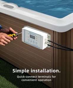 Salt Chlorine Generator for Hot Tubs & Swim Spas, Titanium Salt Cell with OLED Display & Quick-Change Design, Self-Cleaning System - 5