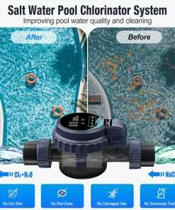 Salt Chlorine Generator for Pools up to 31,700 Gallons, Smart Salt Water Pool Chlorinator System with Self-Cleaning & WiFi App Control, 1.3 lb Daily Chlorine Output, UL Certified - 2