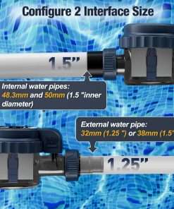 Salt Chlorine Generator for Pools up to 31,700 Gallons, Smart Salt Water Pool Chlorinator System with Self-Cleaning & WiFi App Control, 1.3 lb Daily Chlorine Output, UL Certified - 6