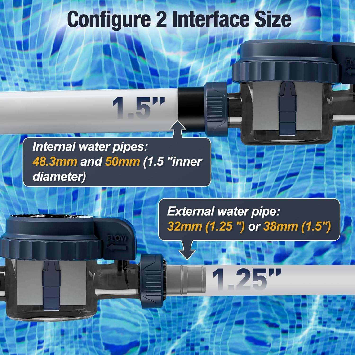 Salt Chlorine Generator for Pools up to 31,700 Gallons, Smart Salt Water Pool Chlorinator System with Self-Cleaning & WiFi App Control, 1.3 lb Daily Chlorine Output, UL Certified - 6