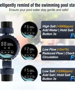 Salt Chlorine Generator for Pools up to 31,700 Gallons, Smart Salt Water Pool Chlorinator System with Self-Cleaning & WiFi App Control, 1.3 lb Daily Chlorine Output, UL Certified - 8