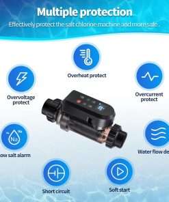 Salt Water Pool Chlorinator System for Above & In-Ground Pools, Up to 25,000 Gallons, Salt Chlorine Generator with Built-in Wi-Fi and App Remote Control - 7