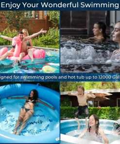 Saltwater Pool Chlorinator System for Above Ground Pools, Saltwater Pool System with Self-Cleaning Titanium Cell & LED Control Panel, Up to 12,000 Gallons, 5 Year Limited Warranty - 3