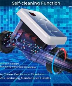 Saltwater Pool Chlorinator System for Above Ground Pools, Saltwater Pool System with Self-Cleaning Titanium Cell & LED Control Panel, Up to 12,000 Gallons, 5 Year Limited Warranty - 4