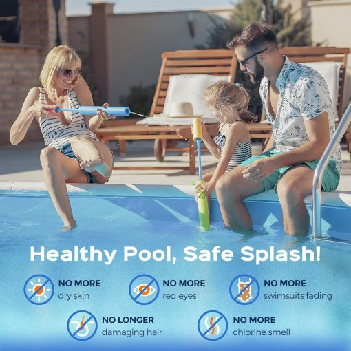 Bonvoisin Salt Water Pool Chlorinator System Salt Chlorine Generator for Inground Pools Saltwater Pool System with Titanium Cell, LED Control Panel, Self-Cleaning Function - 2