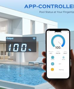 Bonvoisin Salt Water Pool Chlorinator System Salt Chlorine Generator for Inground Pools Saltwater Pool System with Titanium Cell, LED Control Panel, Self-Cleaning Function - 4