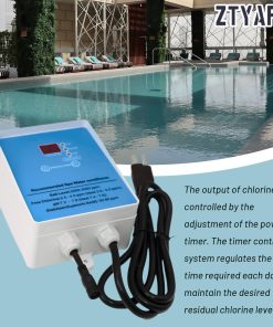 Drop-in Salt Chlorine Generator for Hot Tubs & Swim Spas - Up to 2000 Gallons - Saltwater Conversion Kit - Easy Install Sanitizing System - 4