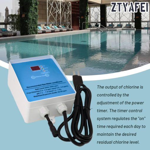 Drop-in Salt Chlorine Generator for Hot Tubs & Swim Spas - Up to 2000 Gallons - Saltwater Conversion Kit - Easy Install Sanitizing System - 4