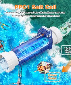 PPC1 Salt Cell for Autopilot Pool Pilot Digital Chlorine Generator, Replaces Old Cell RC-5, RC-35-22, SC-36, AP-150, Salt Cell W- 5 Blades,Up to 28,000 Gallons - 3