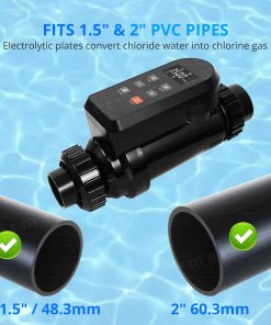 Salt Chlorine Generator for 15,000-Gallon Inground, Salt Cell for Pool, Self-Cleaning Chlorinator with Titanium Plates, Salt Water Pool Chlorinator System - 3
