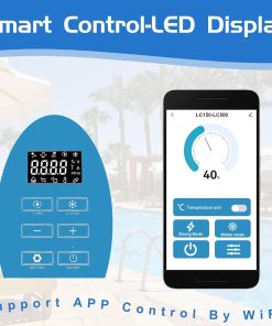Salt Water Pool Chlorinator System - Upgrade Saltwater Chlorine Generator for Smart App Control Built-in Wi-Fi Remote Control,Easy to Install,Smart Digital Panel Plate - 5