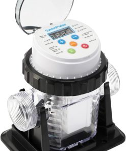 Saltwater Chlorinator for Above Ground Pools, Test Strip Included with Adapter,Salt Water Pool Chlorinator System, Self-Cleaning Saltwater Pool System for Pools up to 15000 Gallons - 1