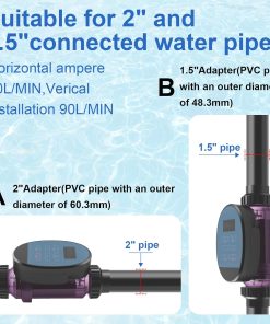 Salt Water Pool Chlorinator System, Suitable 25000 Gallon Pool, Built-in Wi-Fi & App Remote Control, Salt Chlorine Generator with Digital Panel (LC200DA) - 3