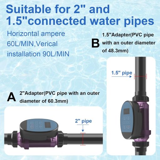 Salt Water Pool Chlorinator System, Suitable 25000 Gallon Pool, Built-in Wi-Fi & App Remote Control, Salt Chlorine Generator with Digital Panel (LC200DA) - 3