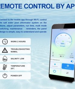 Salt Water Pool Chlorinator System, Suitable 25000 Gallon Pool, Built-in Wi-Fi & App Remote Control, Salt Chlorine Generator with Digital Panel (LC200DA) - 4