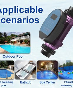 Salt Water Pool Chlorinator System, Suitable 25000 Gallon Pool, Built-in Wi-Fi & App Remote Control, Salt Chlorine Generator with Digital Panel (LC200DA) - 8