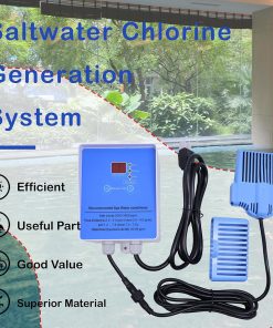 Saltwater Chlorine Generation System,Drop-in Salt System Conversion kit Compatible with Hot Tubs and Swim Spas,Up to 2000 Gallons - 4