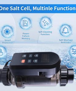 HOUSOUTION Salt Water Pool Chlorinator System, Salt Chlorine Generator with Smart App Control, Saltwater Pool System, Chlorinator for Inground Pool, Salt Cell for Pool - 3