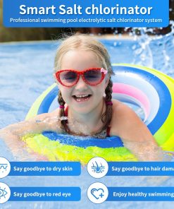 HOUSOUTION Salt Water Pool Chlorinator System, Salt Chlorine Generator with Smart App Control, Saltwater Pool System, Chlorinator for Inground Pool, Salt Cell for Pool - 5