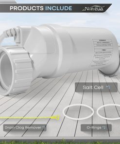 Salt Cell T-15 Replacement Hayward Cell T15 Pool Chlorinator System Compatible with AquaRite, AquaTrol, Pro Logic Up to 40K Gallons Turbo Chlorine Generation - 6