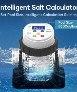 Saltwater System for Above Ground Pool - Salt Chlorine Generator with Timer, for 110-120V Use Only, Winter Protection, Self-Cleaning Cell, Up to 5,000 Gallons Pools - 2
