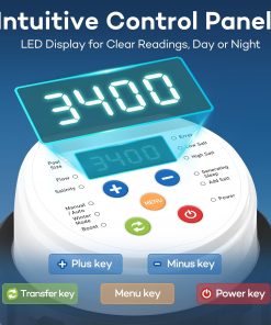 Saltwater System for Above Ground Pool - Salt Chlorine Generator with Timer, for 110-120V Use Only, Winter Protection, Self-Cleaning Cell, Up to 5,000 Gallons Pools - 4